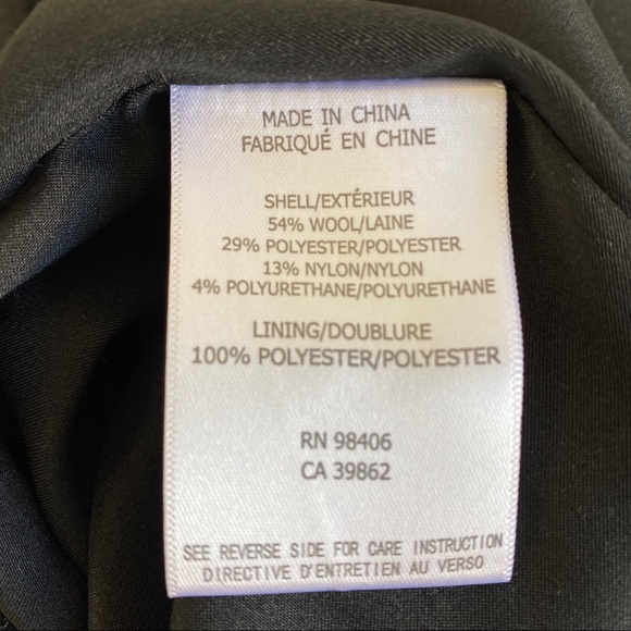 Theory Gray Elizabeth Glen Plaid Wool Blend Coat - Picture 10 of 11